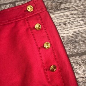 J. Crew Nautical Skirt Coral